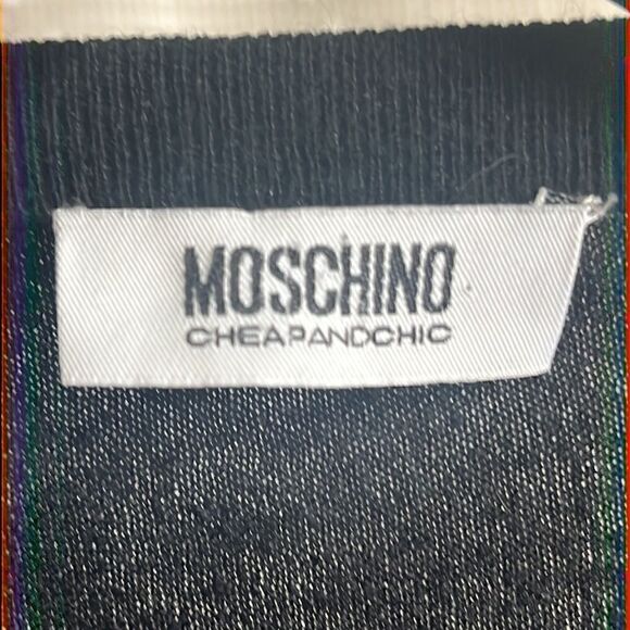 Moschino Cheap & Chic Floral Silk & Cashmere Button Down Sweater - Picture 5 of 6